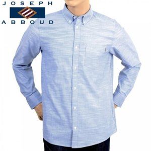 Joseph Abboud Men Blue Non Iron Button Up Long Sleeves Size 15 32/33